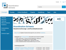 Tablet Screenshot of koordination.ch
